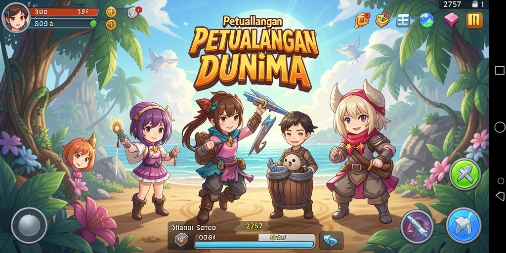 Tampilan gameplay dari 2757 yang menakjubkan dan dinamis.