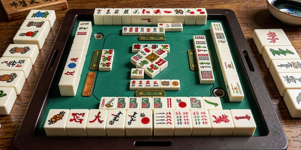 Tampilan gameplay Mahjong yang menakjubkan di 8055.