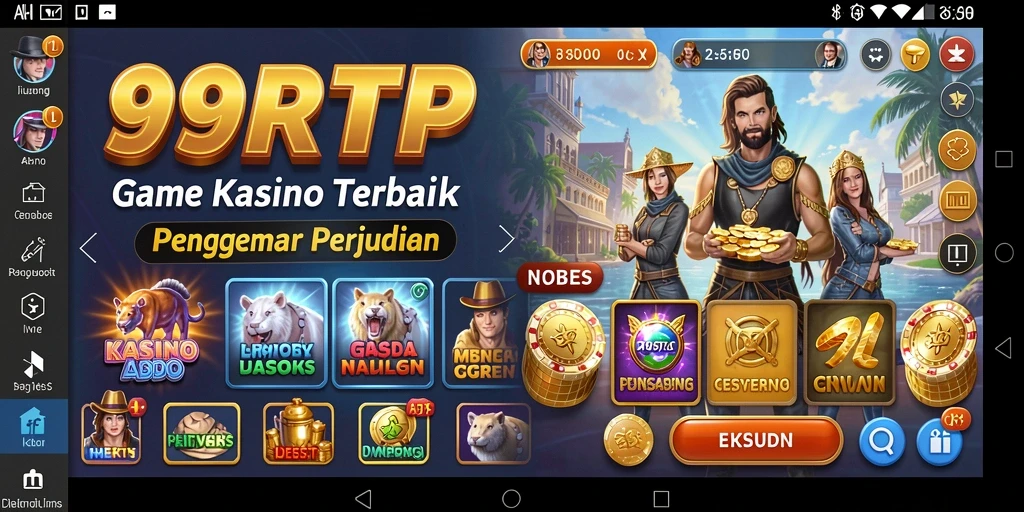 Tampilan gameplay menarik di 99RTP dengan nuansa Kasino yang kental.