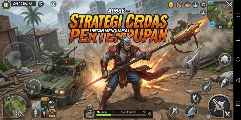 Tampilan gameplay taktis yang mendebarkan dari AP686.