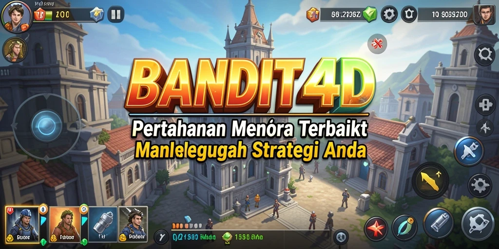 Gameplay menara pertahanan yang menegangkan dan penuh strategi.
