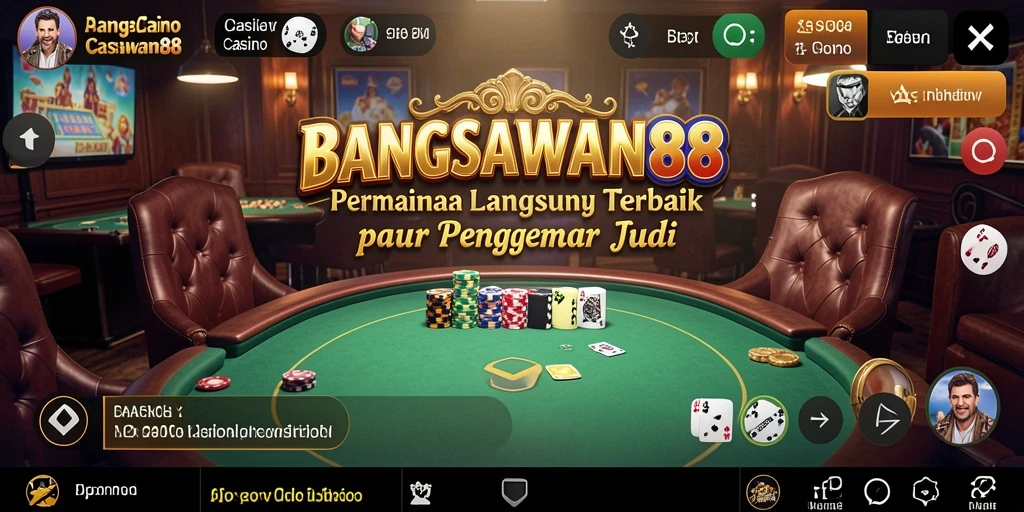 Tampilan gameplay BANGSAWAN88 yang seru dan interaktif di Live Casino.