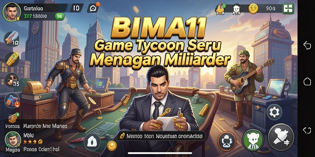 Tangkapan layar utama BIMA11 menampilkan aksi gameplay Tycoon yang mendebarkan.