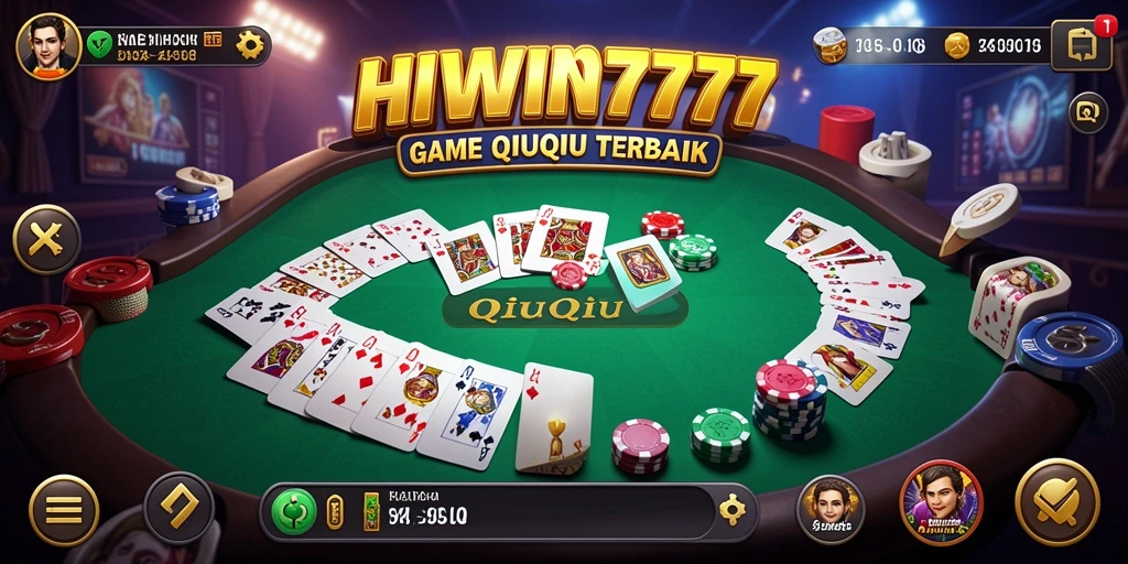Screenshot gameplay HIWIN777 dengan aksi seru QiuQiu.