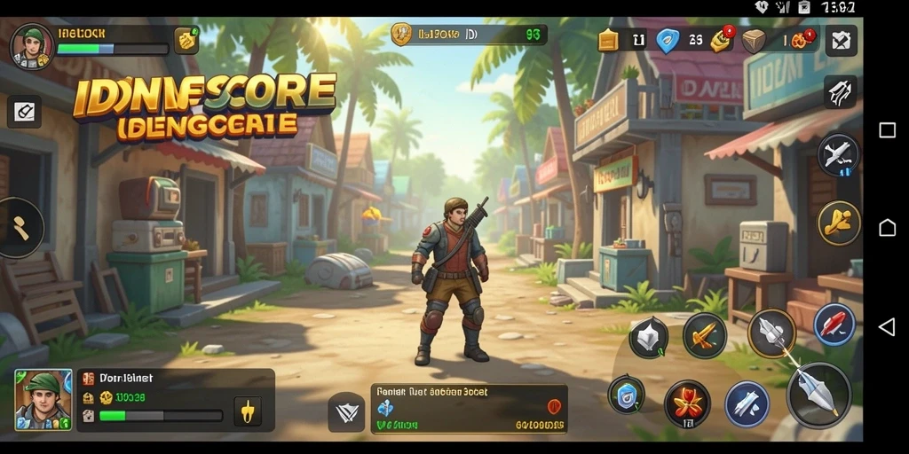 Tampilan grafis menarik dalam gameplay IDNSCORE yang santai.