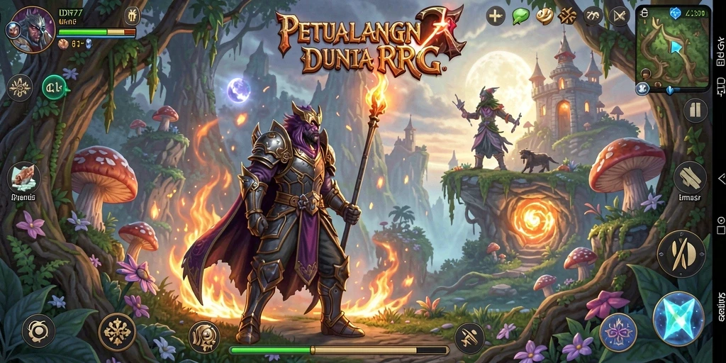 Tampilan menarik dari gameplay IDR77 yang menampilkan aksi pertempuran RPG.