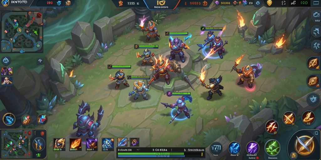 Screenshot gameplay IKNTOTO yang menunjukkan aksi pertarungan epik.