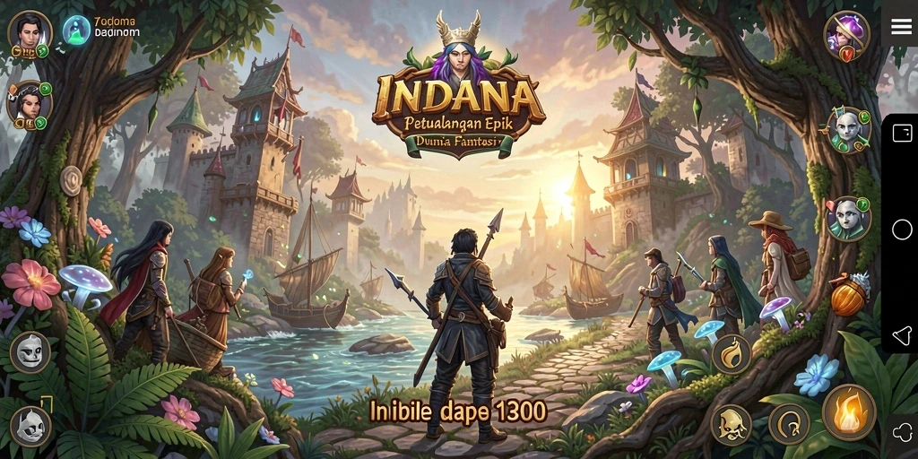 Tampilan gameplay INDAAA yang dinamis dan mengasyikkan.