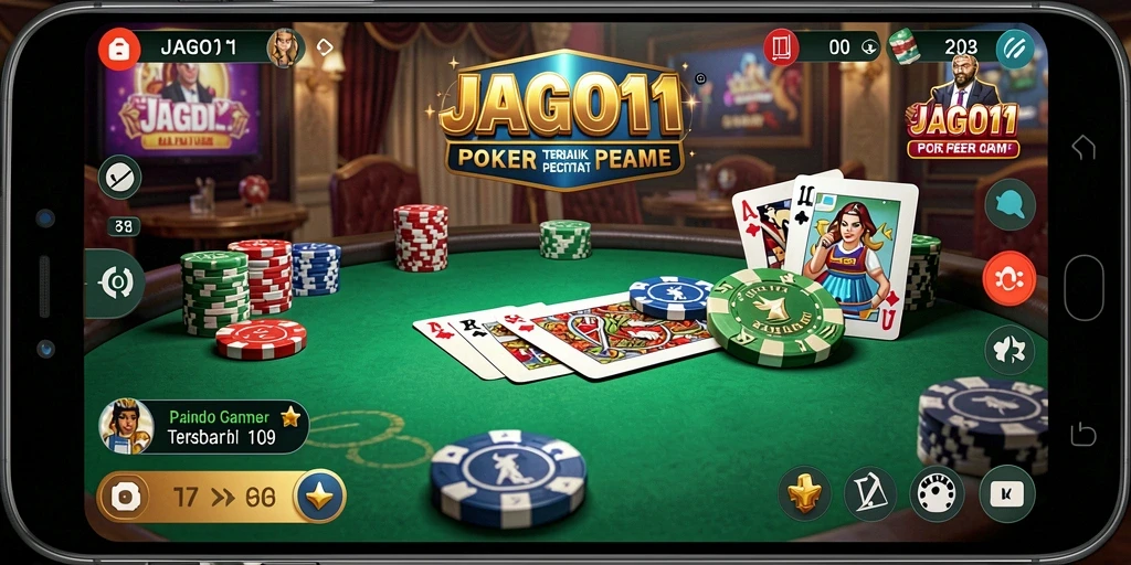Tampilan menarik dari gameplay Poker di JAGO11.