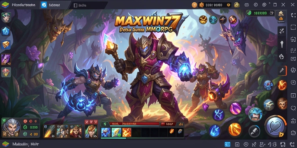 Tampilan gameplay seru dan interaksi pemain dalam MAXWIN77.