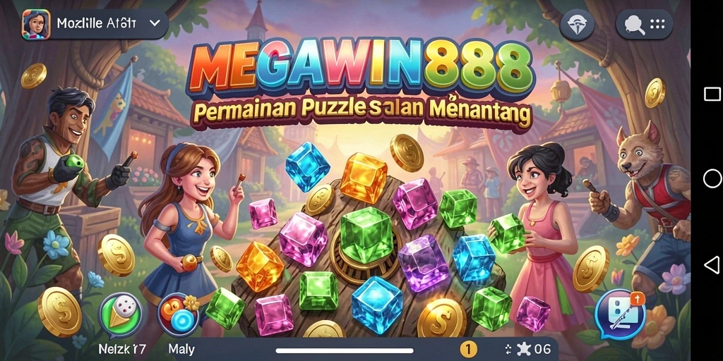 Tangkapan layar MEGAWIN888 menampilkan gameplay Puzzle yang seru dan interaktif.