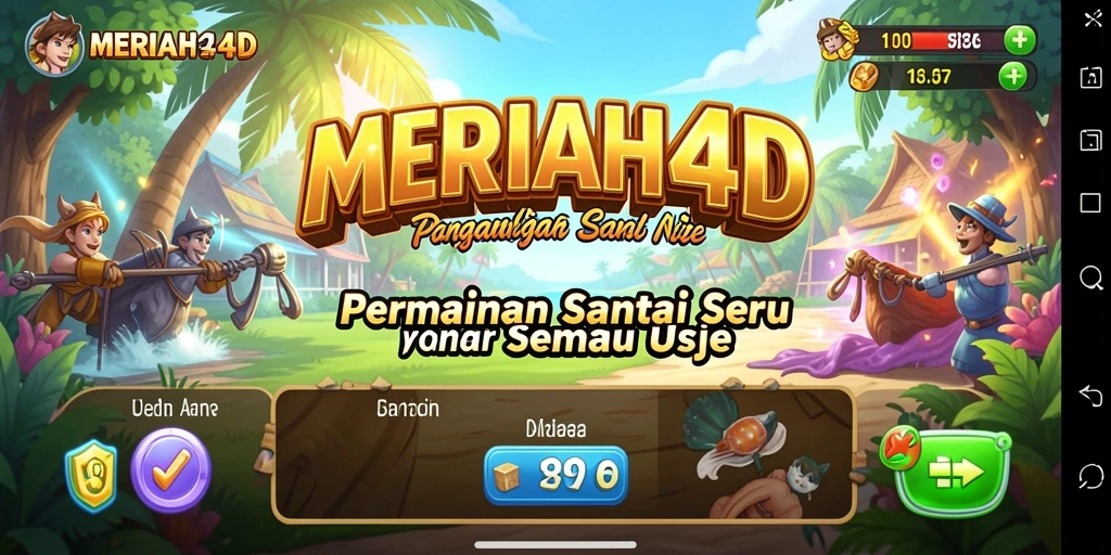 Tampilan gameplay seru dan menarik dari MERIAH4D.