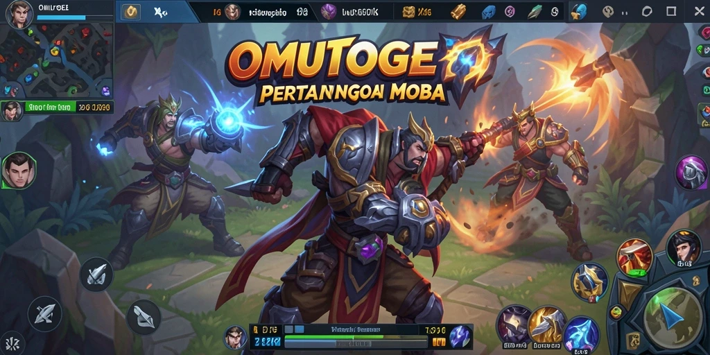 Gameplay seru di arena MOBA dengan strategi tim yang solid.