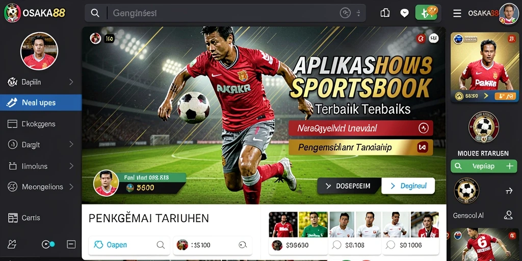 Screenshot OSAKA88 yang menampilkan tampilan taruhan olahraga.