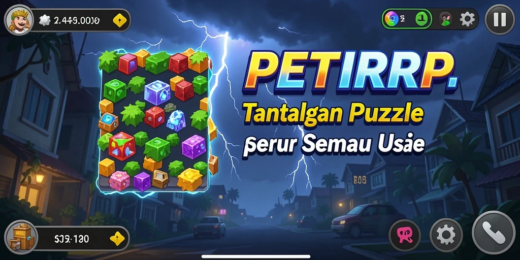 Screenshot gameplay menawan dari PETIRRP yang penuh tantangan.