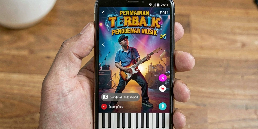 Tampilan gameplay PG11 yang menggugah semangat bermain musik.