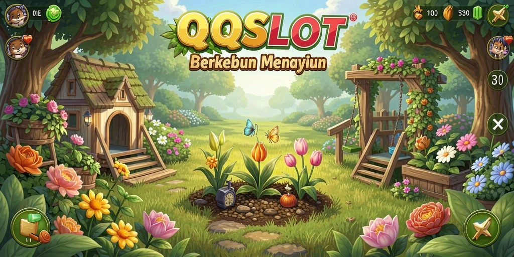 Tampilan gameplay menarik dari QQSLOT yang memfokuskan pada pertanian.