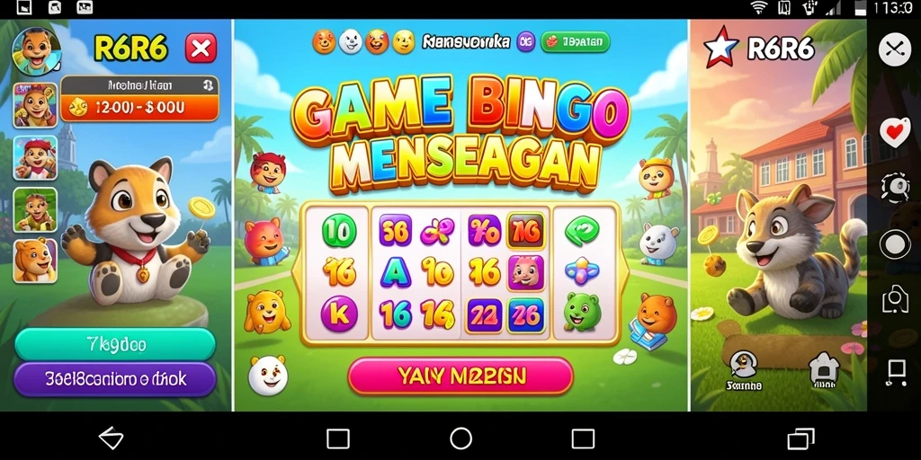 Tampilan gameplay Bingo yang mengasyikkan di R6R6.