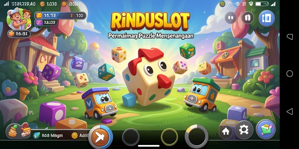 Screenshot gameplay RINDUSLOT yang menampilkan tantangan Puzzle.