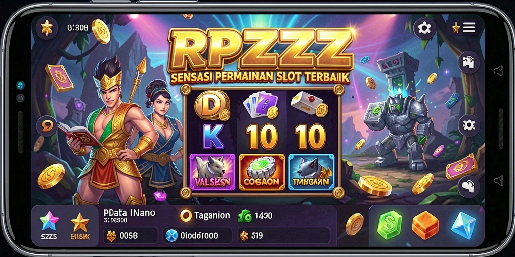 Screenshot utama RPZZZ menampilkan gameplay Slot yang seru dan interaktif.