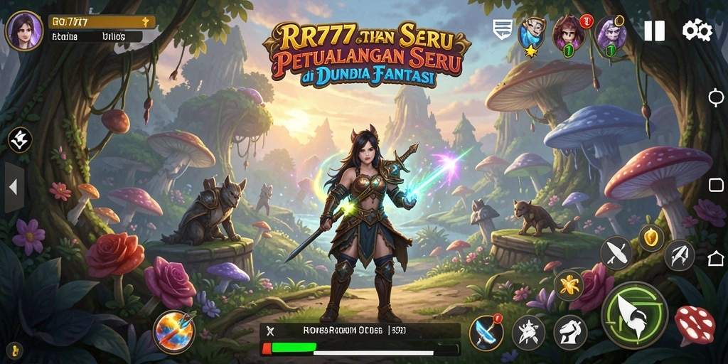 Screenshot menampilkan aksi mendebarkan dalam permainan petualangan RR777.