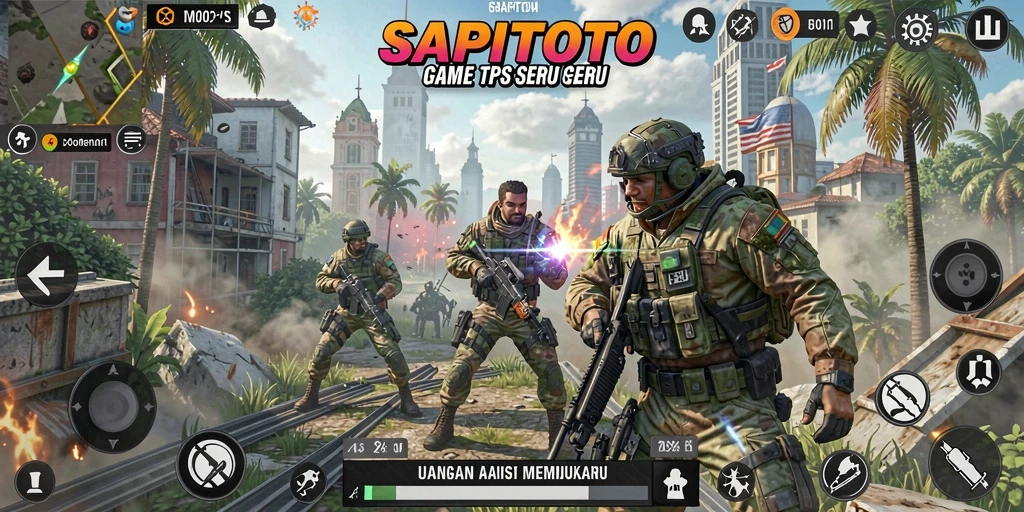 Screenshot gameplay SAPITOTO menampilkan aksi mendebarkan.