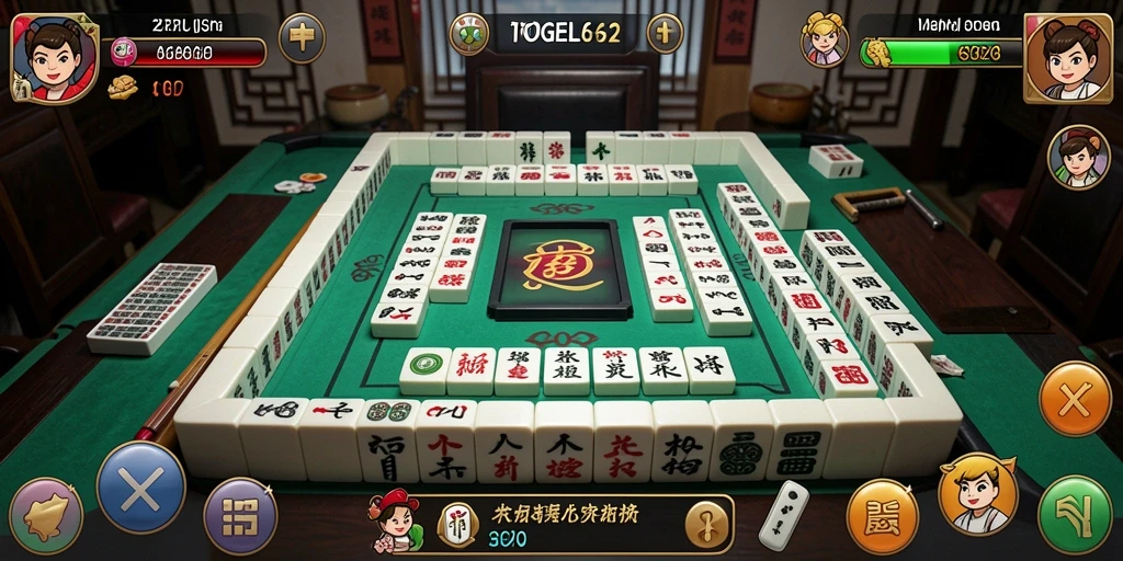 Screenshot gameplay TOGEL62 yang menunjukkan keseruan bermain Mahjong.