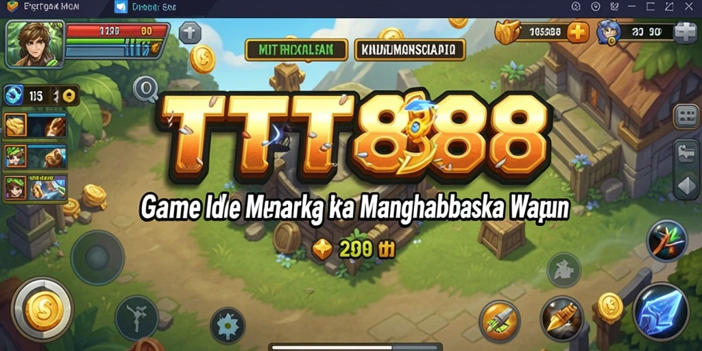 Tampilan screenshot utama TTT888 menunjukkan gameplay Idle yang menarik.